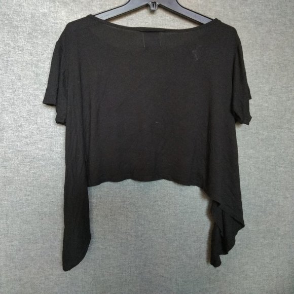 UNIF Crop Tie Front Tee - Picture 2 of 4